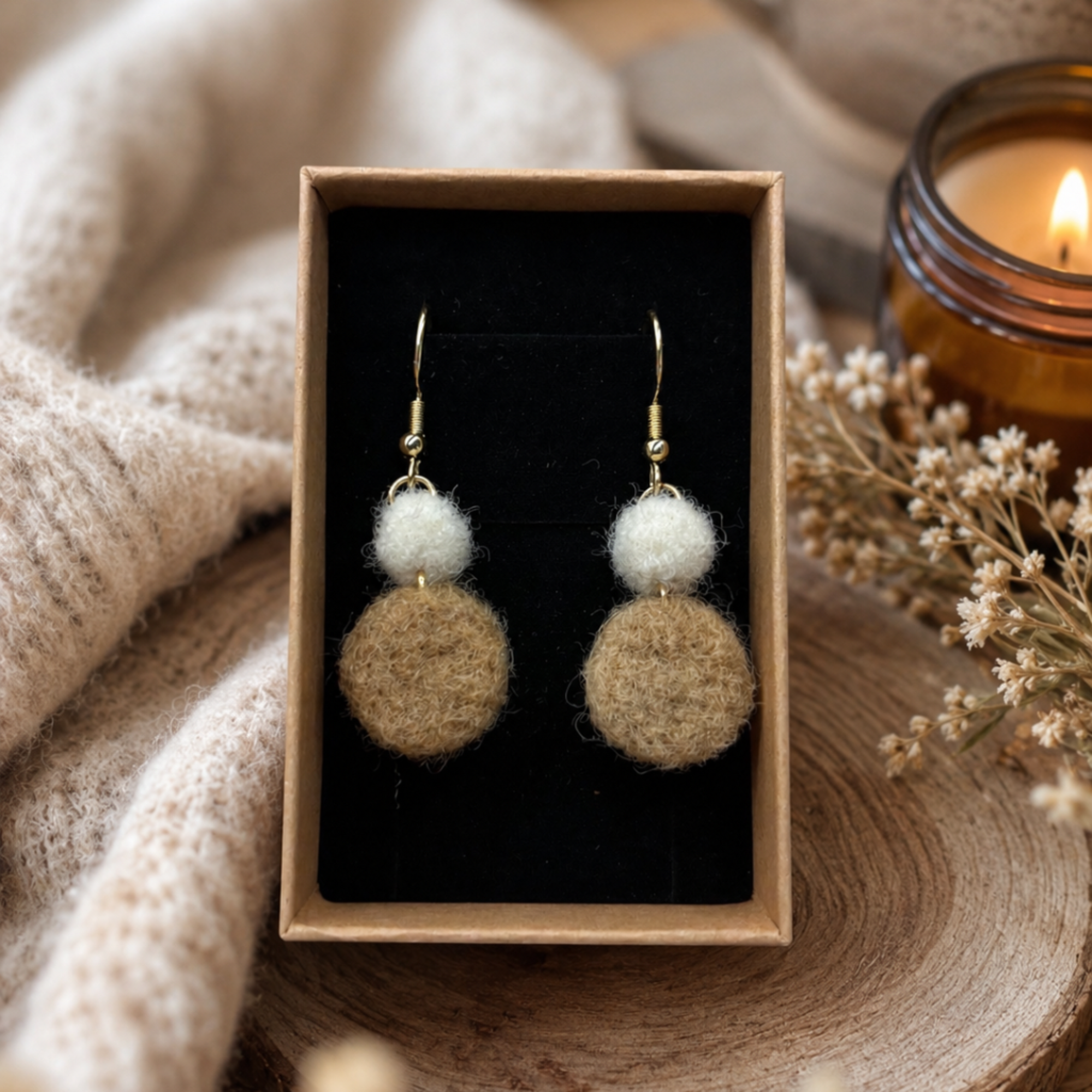 Boucles d’oreilles ECLIPSE OR - CAFE