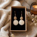 Boucles d’oreilles ECLIPSE OR - ECRU